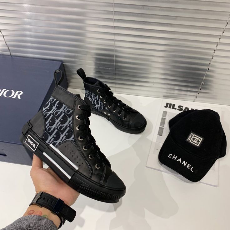 Dior B23 High Top "Oblique Black"