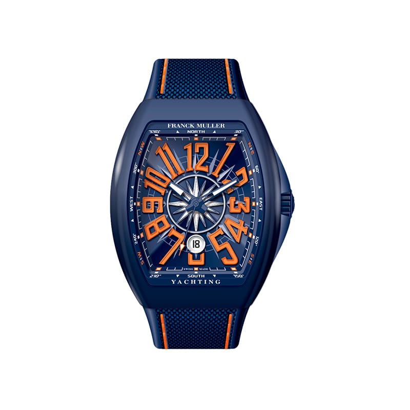 FRANCK MULLER VANGUARD YACHTING BLUE CERAMIC